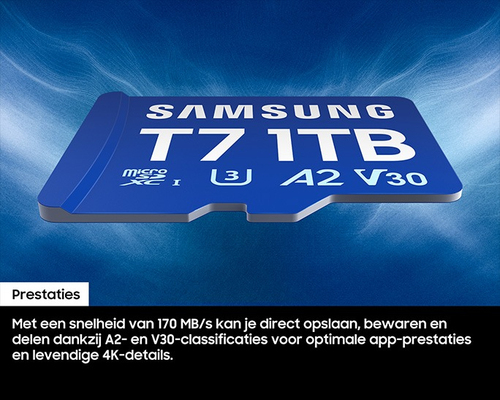 Samsung MicroSDXC T7 512GB 170MB/s, afbeelding 5