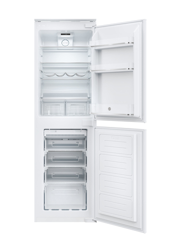 Hoover HOB50N518EVK 177cm 50/50 Integrated Frost Free Fridge Freezer with Sliding Door Hinge - White - E Rated, White - image 1