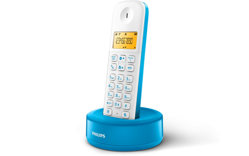 Philips D1301WA/96 telephone DECT telephone Caller ID Blue, White