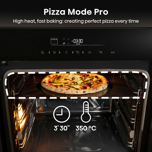 Hisense Hi6 BlackLine HO66FAPizzaChef Electric Pyrolytic Smart Oven - Jet Black, Black - image 5