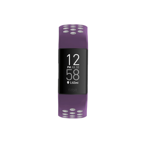 Hama 00086224 smart wearable accessory Ремешок Серый, Пурпурный Силиконовый