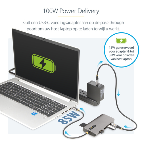 StarTech.com USB-C Triple-Monitor Multiport Adapter, HDMIDPCard Reader - Dockingstation, afbeelding 9