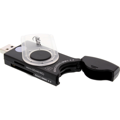 InLine USB 3.0 Mobile Card Reader with 2 Slots for SD SDHC SDXC microSD