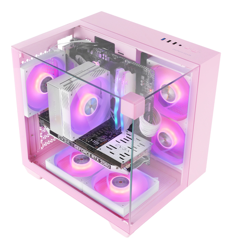 Mars Gaming MC-VISIONMP Mini Tower Pink – image 3