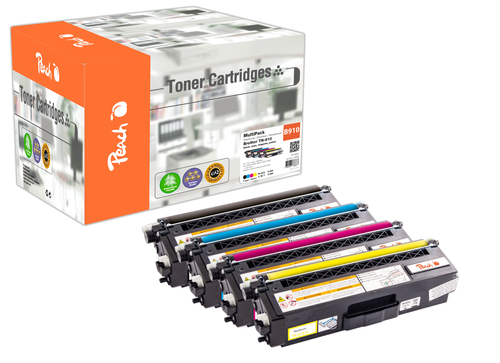 Peach PT1047 toner cartridge 4 pc(s) Compatible Black, Cyan, Magenta, Yellow