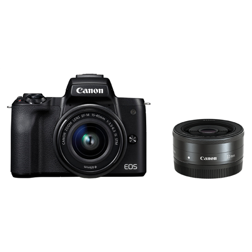 Canon Kiss M + EF-M 15-45mm + 22mm