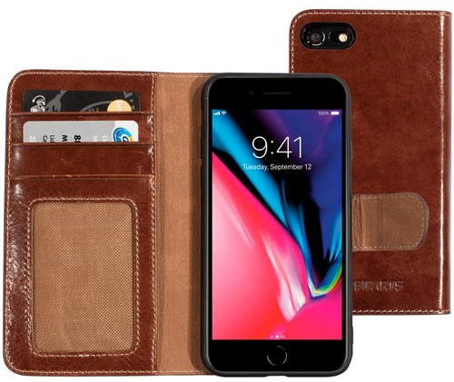 Mobiparts Excellent Wallet Case 2.0 Apple iPhone 7, iPhone 8 Oaked Cognac – image 1