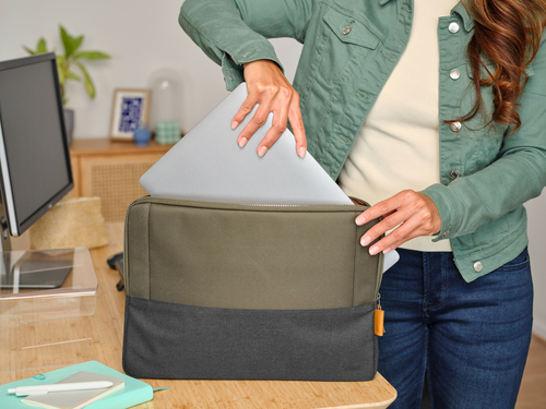 Trust Lisboa Laptophoes van 16 inch Laptop sleeve Groen, afbeelding 6
