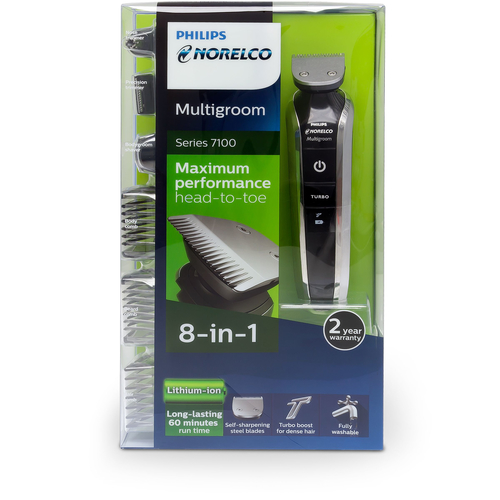 Philips Norelco Multigroom 7100 QG3390/49 body groomer/shaver Black, Chrome – image 3