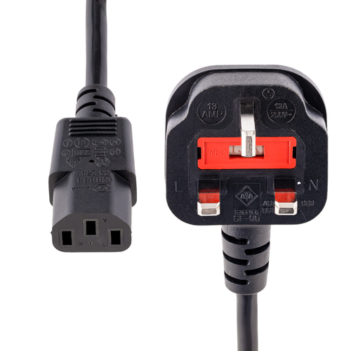 StarTech.com 3 m VK computervoedingskabel - 3-pins netkabel, afbeelding 2