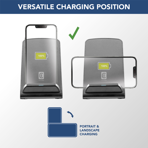 Cellularline Easy Stand wireless charger - Apple, Samsung and other Wireless Smartphones – image 5