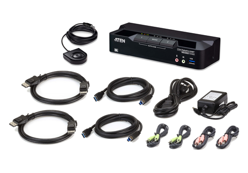 ATEN 2-poorts USB 3.0 8K DisplayPort KVMPTM-switch (kabels meegeleverd), afbeelding 4
