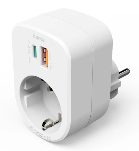 Hama 00223343 power extension 1 AC outlet(s) Indoor White