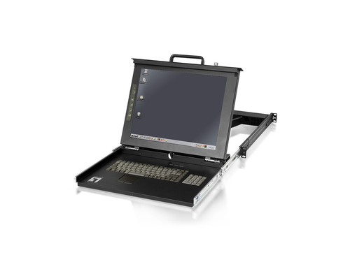 LevelOne 17" LCD KVM Rack Console, French K/B