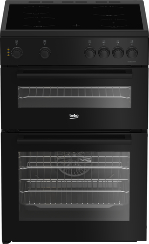 Beko AeroPerfect™ FTC6701K 60cm Wide Single Oven Electric Cooker with Ceramic Hob - Black - A Rated, Black - image 1