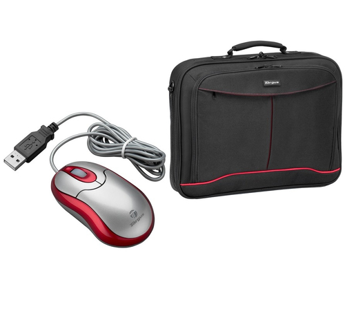 Targus X-mas Bundle: 15.4" Notebook Case + Wired Optical Mouse
