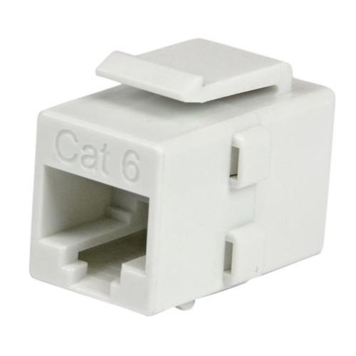 Product image: StarTech.com White Cat 6 RJ45 Keystone Jack Network Coupler - F/F