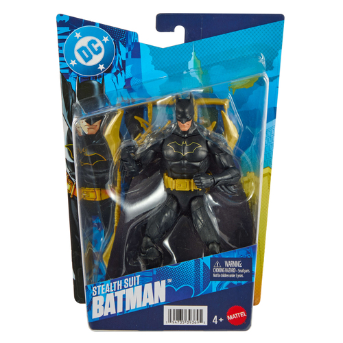 Mattel Figura de acción de Batman con traje de sigilo de la serie 2 de DC Premier de 16,5 cm, 22 articulaciones y capa