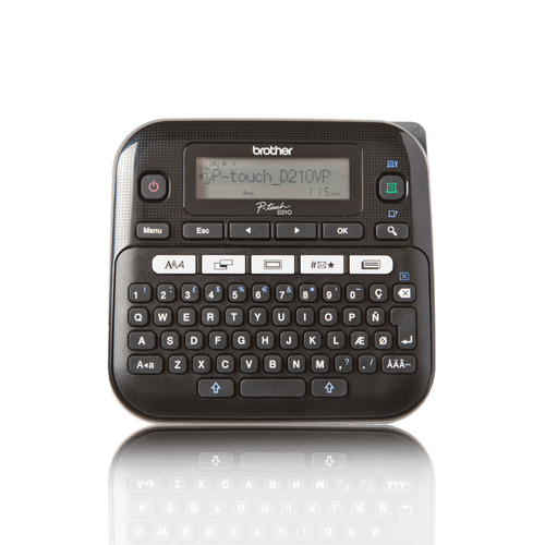 Brother PT-D210VP etiķešu printeris Termālā pārsūtīšana 180 x 180 DPI 20 mm/sec QWERTY