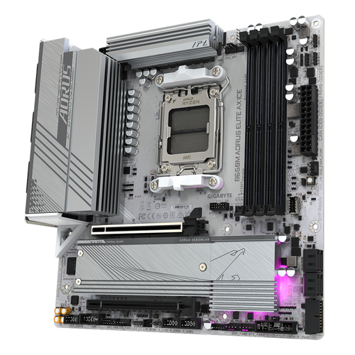 Gigabyte B650M Aorus Elite AX Ice Micro Atx Amd Socket AM5 Motherboard - image 4