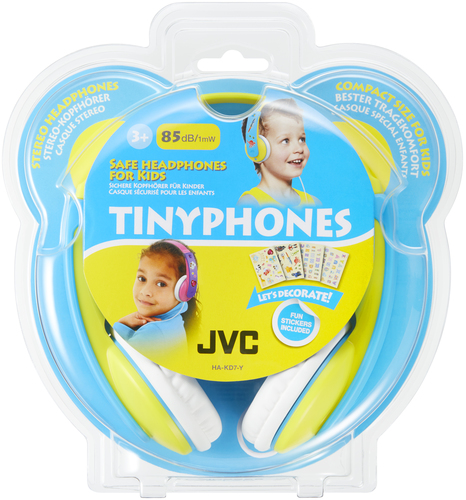 JVC HA-KD7-Y-E Headphones Wired Neck-band Music Blue, Yellow – image 2