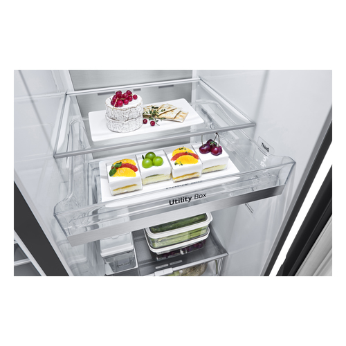 LG GSLV91MCAC side-by-side refrigerator Freestanding – image 9