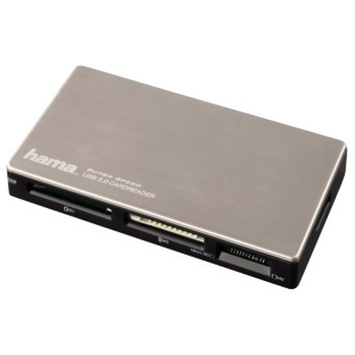 Hama 00054543 card reader USB 3.2 Gen 1 (3.1 Gen 1) Black, Silver