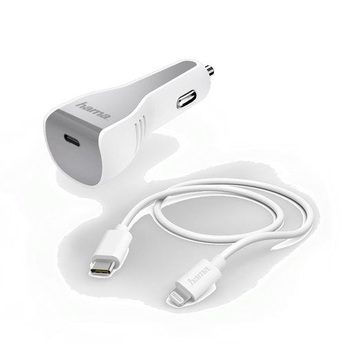 Hama 00183317 mobile device charger Smartphone, Tablet White Cigar lighter Fast charging Auto