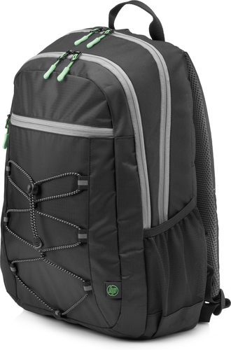 HP Active (Black/Mint Green) seljakott Must/roheline Kangas