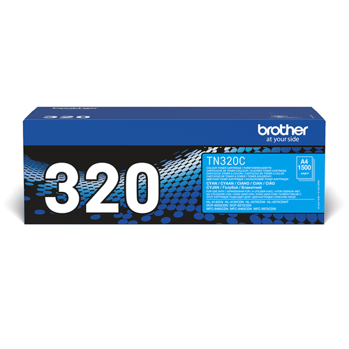 Original Brother TN320C Cyan Toner Cartridge - image 1