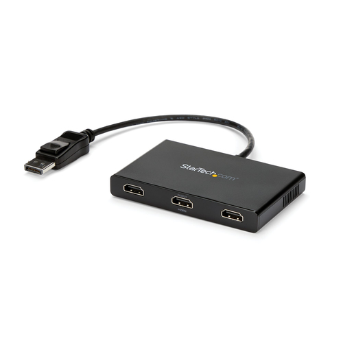 StarTech.com 3-Port Multi Monitor Adapter - DisplayPort 1.2 to 3x HDMI MST Hub - Triple 1080p HDMI Monitors - Video Splitter for Extended Desktop Mode on Window