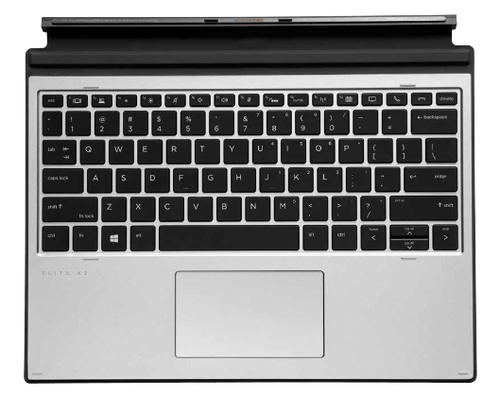 HP L67436-041 mobile device keyboard QWERTZ German Pogo Pin Silver