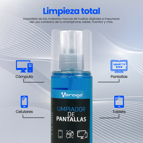 Limpiador de Pantallas VORAGO CLN-109