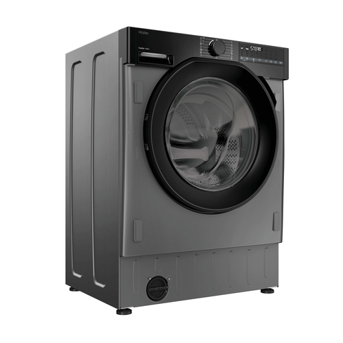 Haier Series 6 BHA6S696M6DB9R80 Wifi Connected Integrated 9Kg/6Kg Washer Dryer with 1600 rpm - Graphite - D Rated [Wash&Dry], A Rated [Wash Only], Silver - image 2