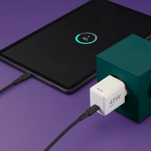 Hama Fast Charger USB-C PD/QC/GaN Super-Mini Charger 45 W Oplader Wit, afbeelding 7