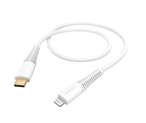 Hama 00125100 кабель с разъемами Lightning 1,5 m Белый