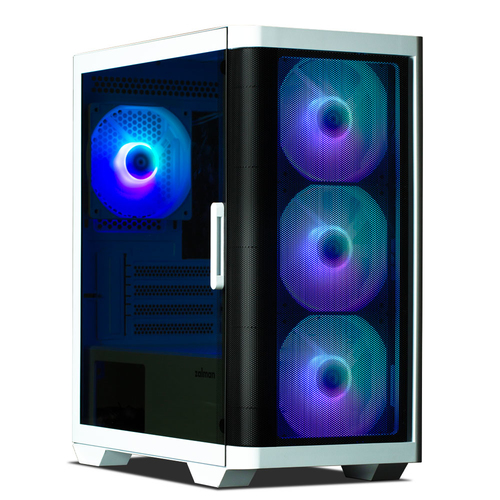 Zalman M4 WHITE системный блок Mini Tower Черный, Белый