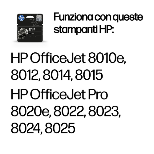HP 912 – Cartuccia nero originale
