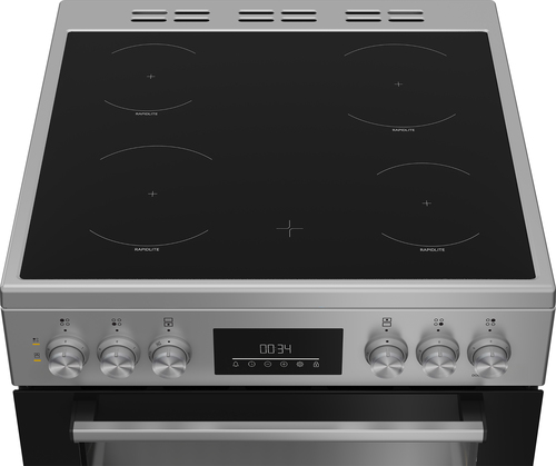Beko AeroPerfect FDC6731S 60 cm Electric Ceramic Cooker - Silver/Grey - image 3