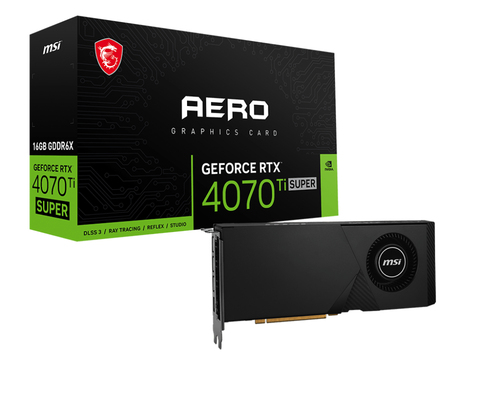 MSI GeForce RTX 4070 Ti SUPER 16G AERO NVIDIA 16 GB GDDR6X