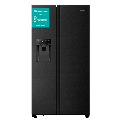 Hisense RS694N4TFE side-by-side холодильник Отдельно стоящий 562 L Черный