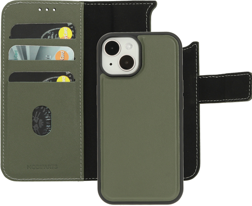 Mobiparts Leather 2 in 1 Wallet Case Apple iPhone 15 Green