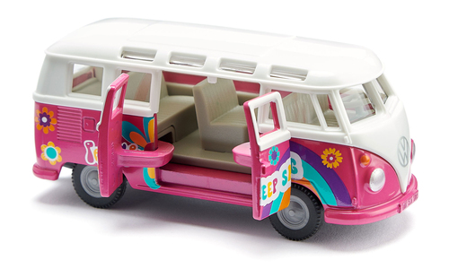 Siku VW T1 Samba Bus – Voiture miniature Édition Flowerpower, 15,5 cm – Photo 2 sur 7
