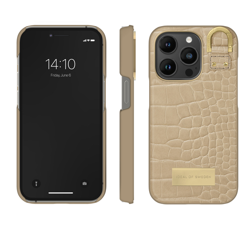 iDeal of Sweden Atelier Case iPhone 14PR Warm Beige Croco – image 2