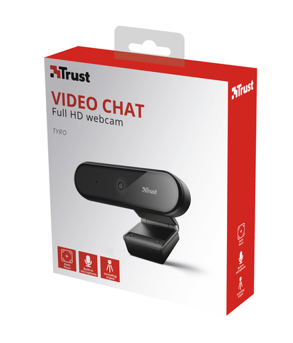 Trust Tyro webcam 1920 x 1080 pixels USB Black – image 7