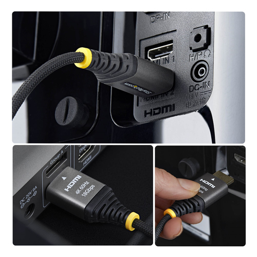 StarTech.com HDMI2-FLEX-4K60-1M HDMI -> HDMI 1m – billede 2