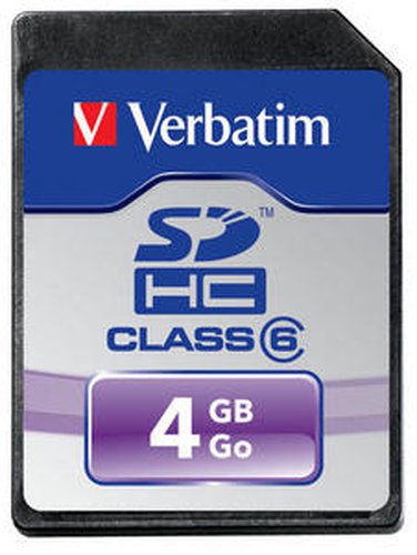 Verbatim SecureDigital SDHC Class 6 4GB