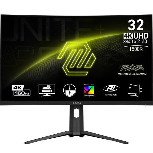 MAG 321CUP MONITOR LED MSI 32 MAG 321CUP 3840X2160 CURVO 160 HZ 1MS 2HDMI 1DP 1 USB TIPO C