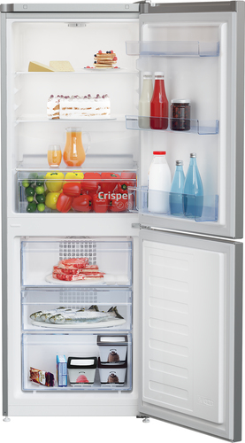 Beko CFG4552S 153cm 50/50 Small Frost Free Fridge Freezer - Silver - E Rated, Silver - image 3