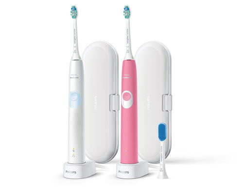 Philips 4300 series HX6809/82 electric toothbrush Adult Sonic toothbrush Pink, White
